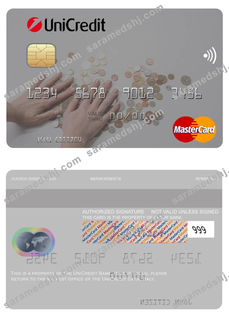 Italy UniCredit Bank mastercard